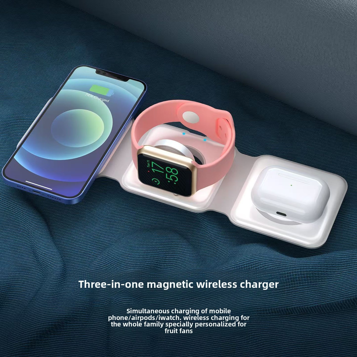Outerhaus Foldable 3-in-1 Wireless Charger
