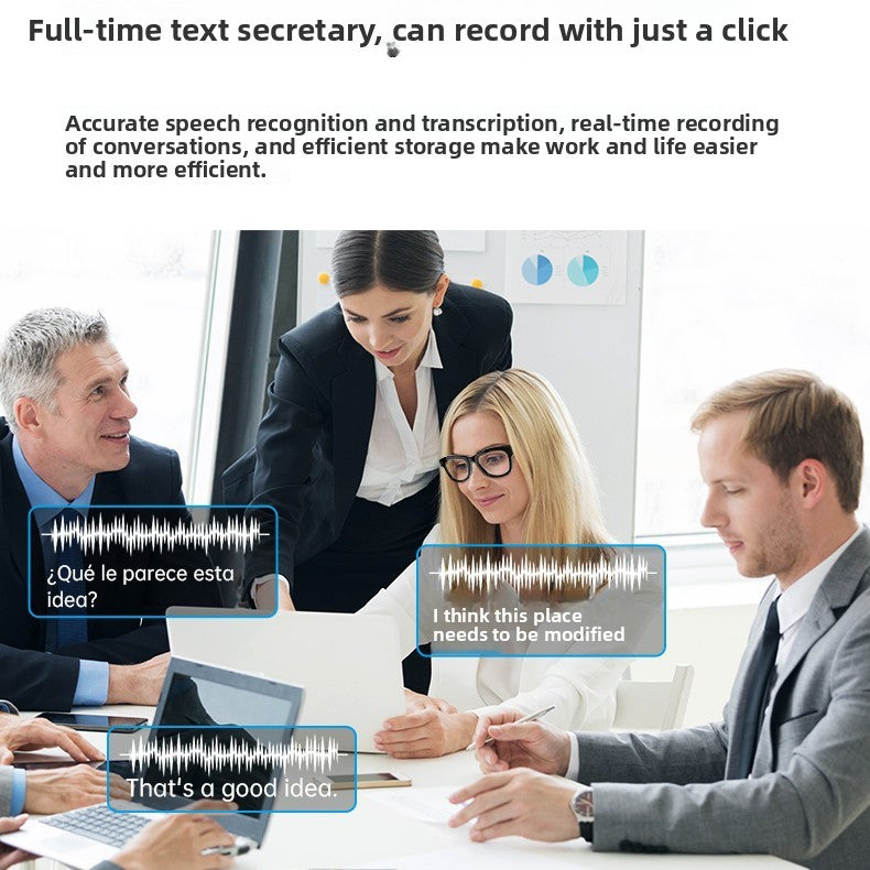 Black AI Glasses with Camera