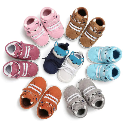 Soft Sole Fox Baby Shoes for 0-1 Year Olds