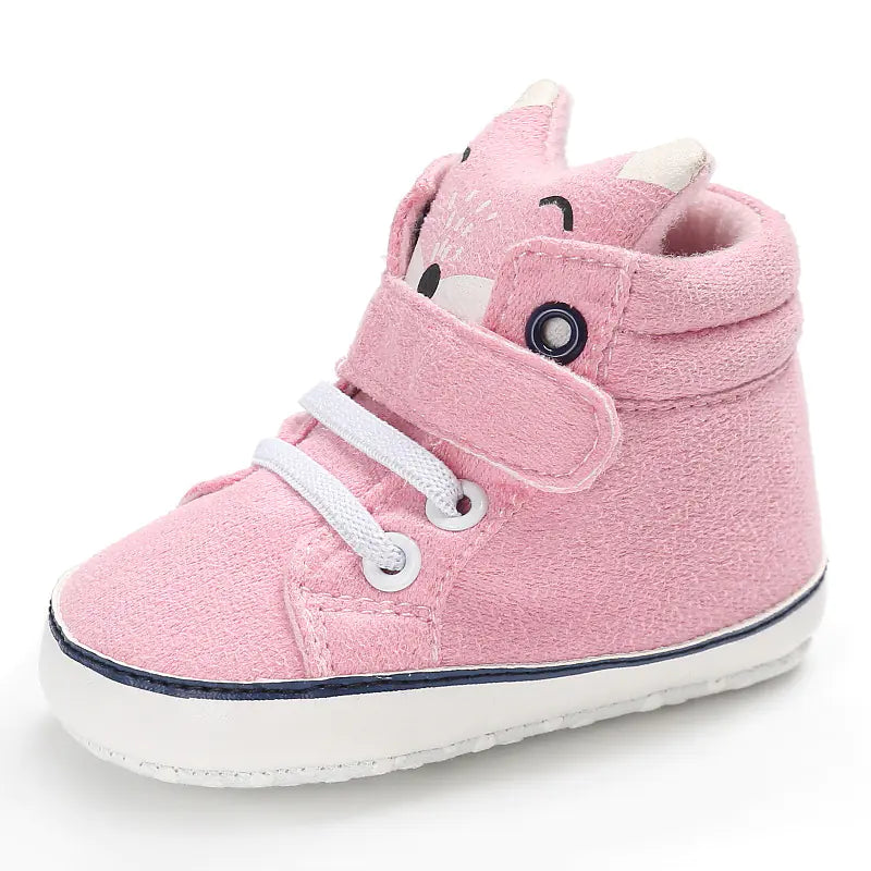 Soft Sole Fox Baby Shoes for 0-1 Year Olds