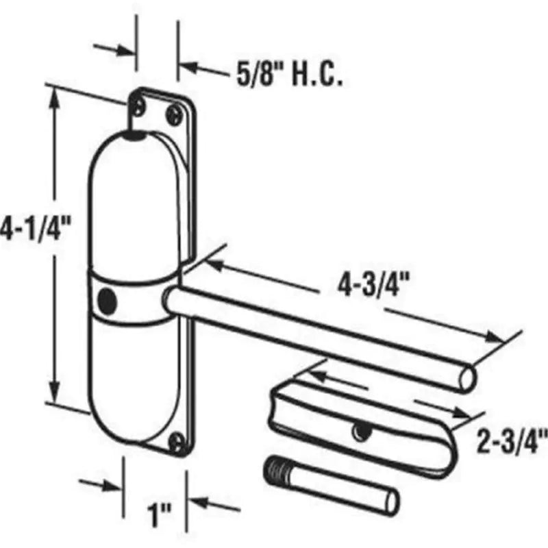 Sleek AutoTrack Door Closer