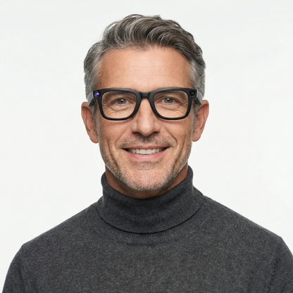 Black AI Glasses with Camera