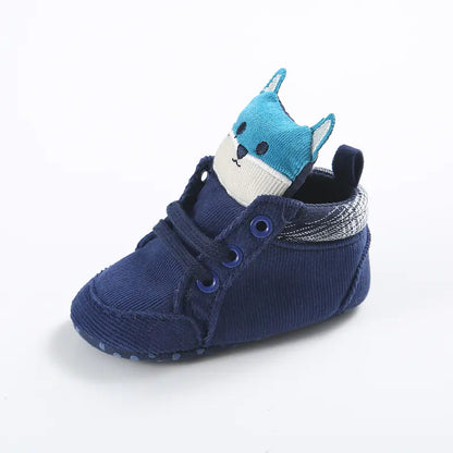 Soft Sole Fox Baby Shoes for 0-1 Year Olds